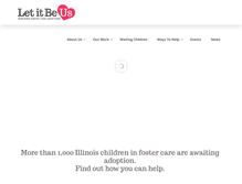 Tablet Screenshot of letitbeus.org